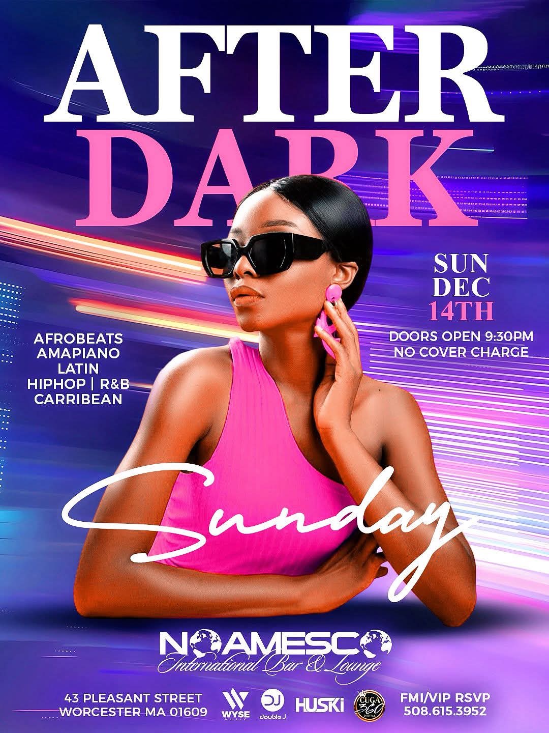 AFTER DARK SUNDAY flyer