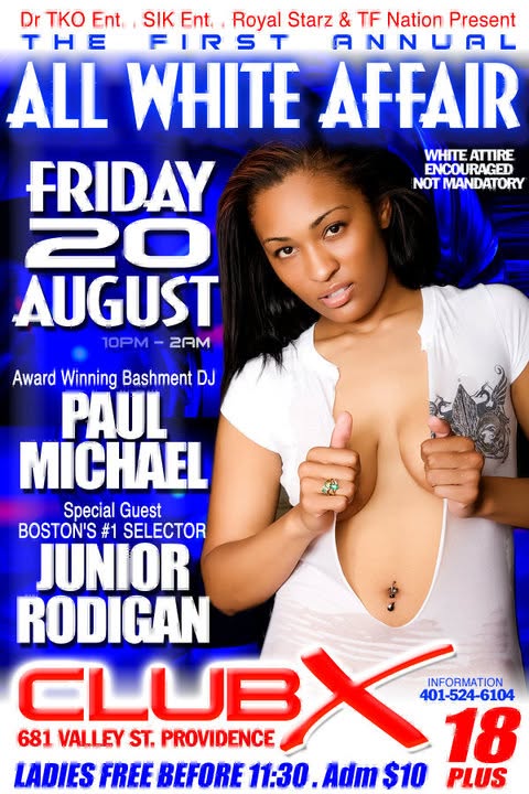 ALL WHITE AFFAIR — 1ST ANNUAL flyer