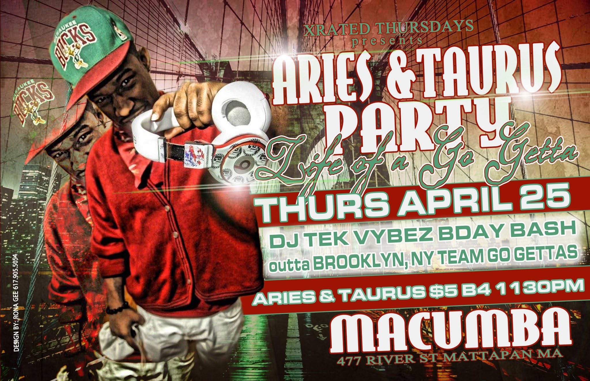 ARIES & TAURUS PARTY — LIFE OF A GO GETTA flyer