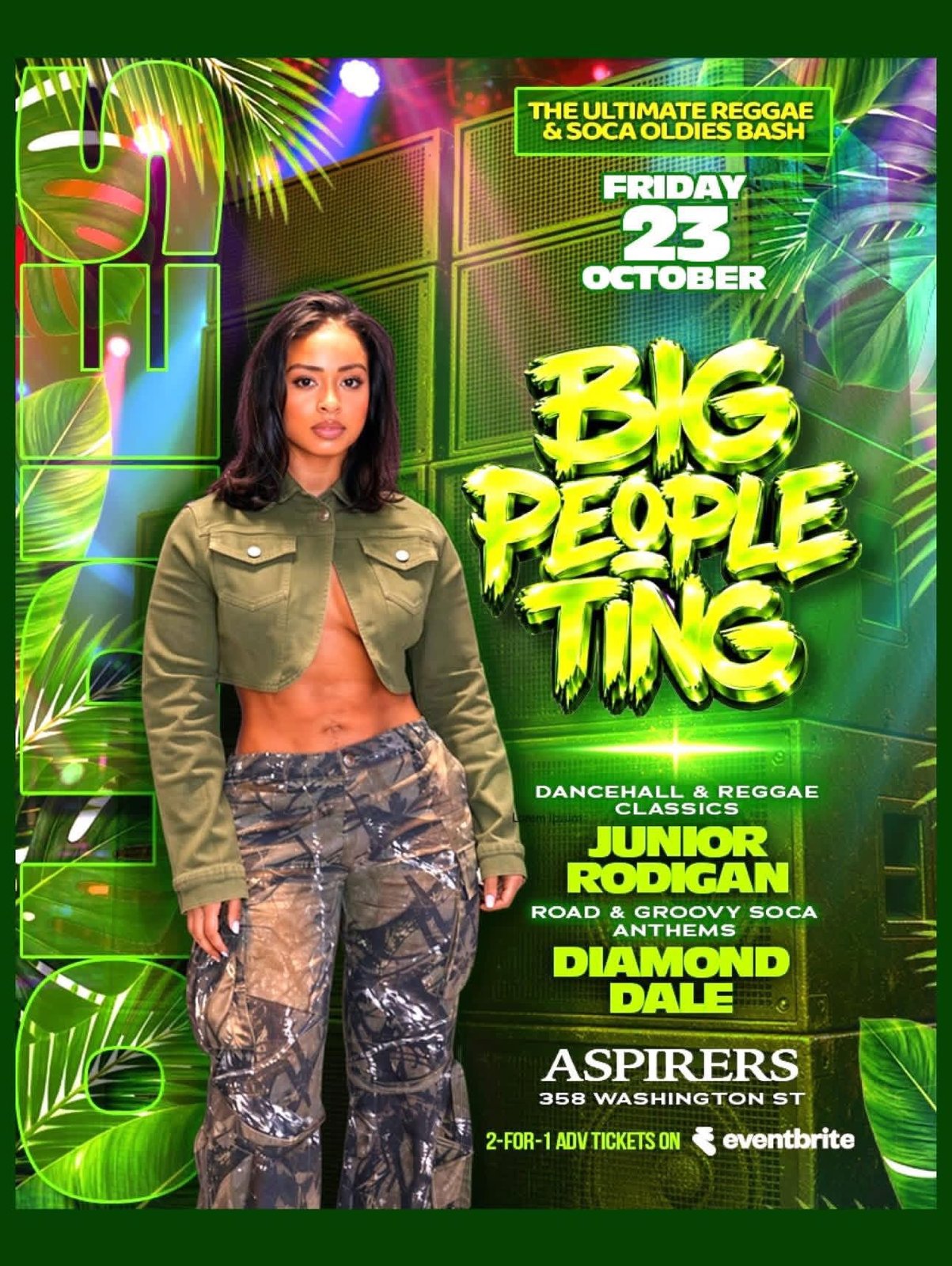 BIG PEOPLE TING — THE ULTIMATE REGGAE & SOCA OLDIES BASH
