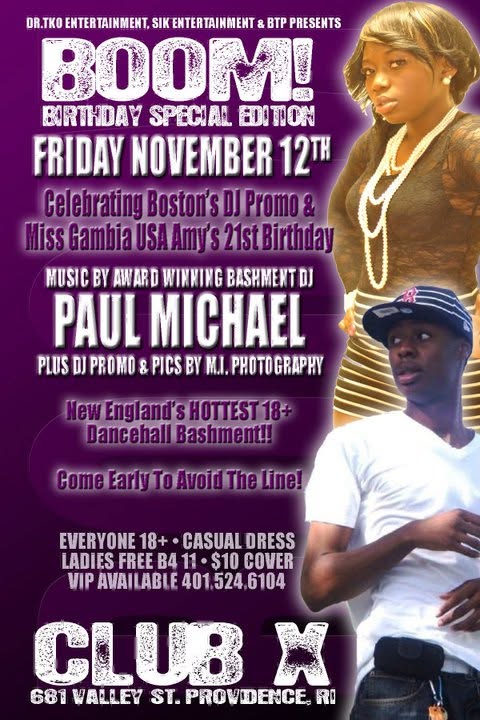 BOOM! — BIRTHDAY SPECIAL EDITION flyer