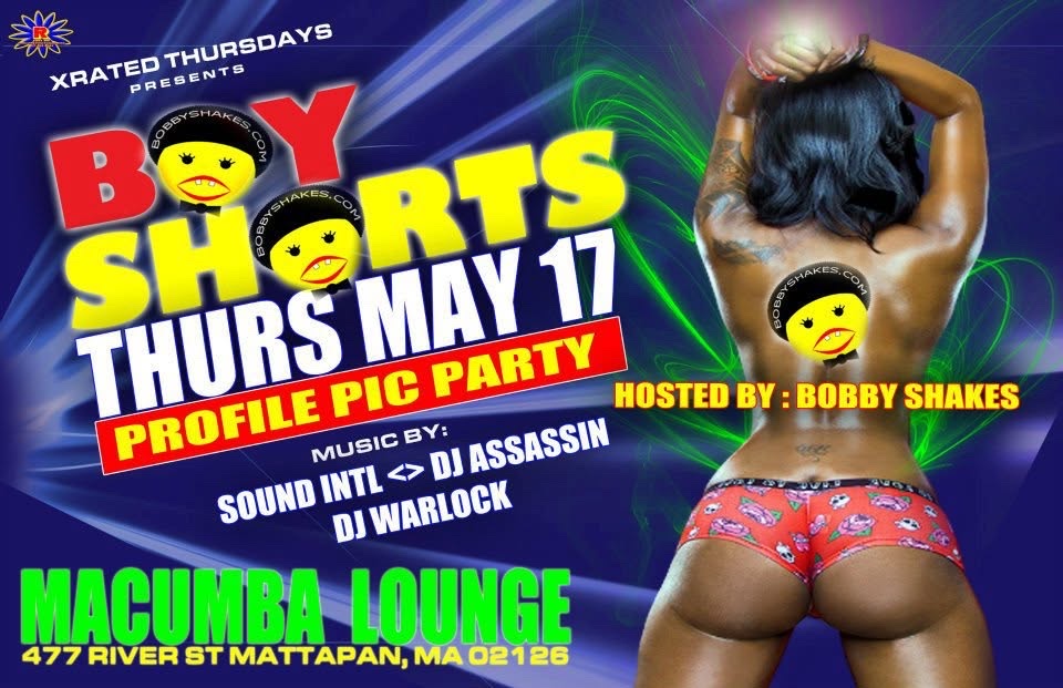 BOY SHORTS PROFILE PIC PARTY flyer