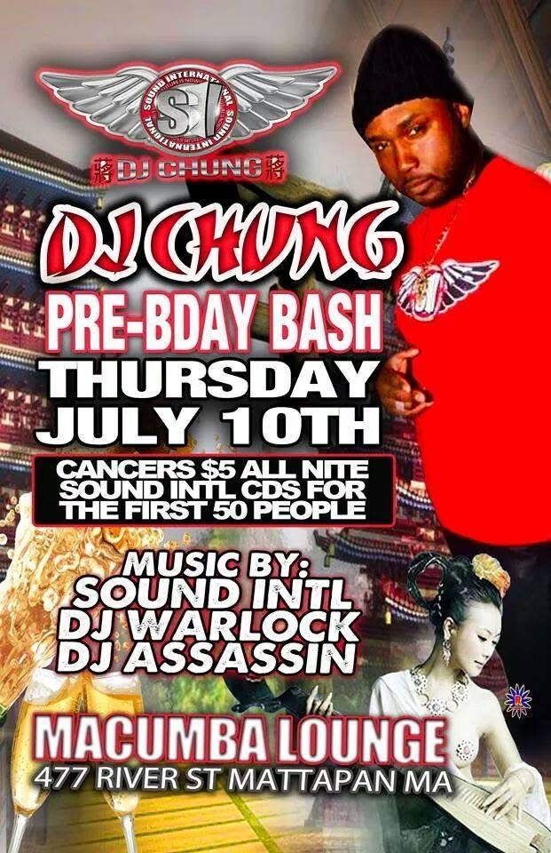 DJ CHUNG PRE-BIRTHDAY BASH flyer