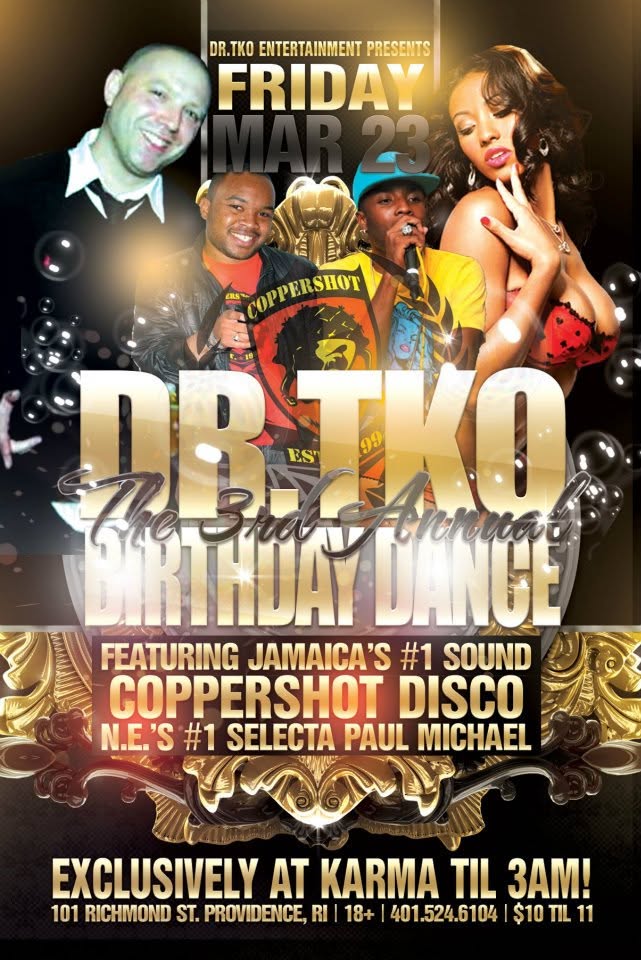 DR.TKO'S 3RD ANNUAL BIRTHDAY DANCE flyer