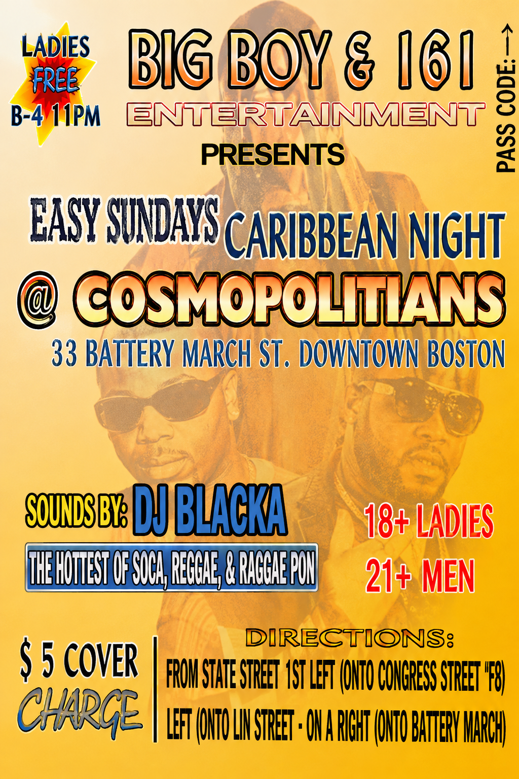EASY SUNDAYS — CARIBBEAN NIGHT