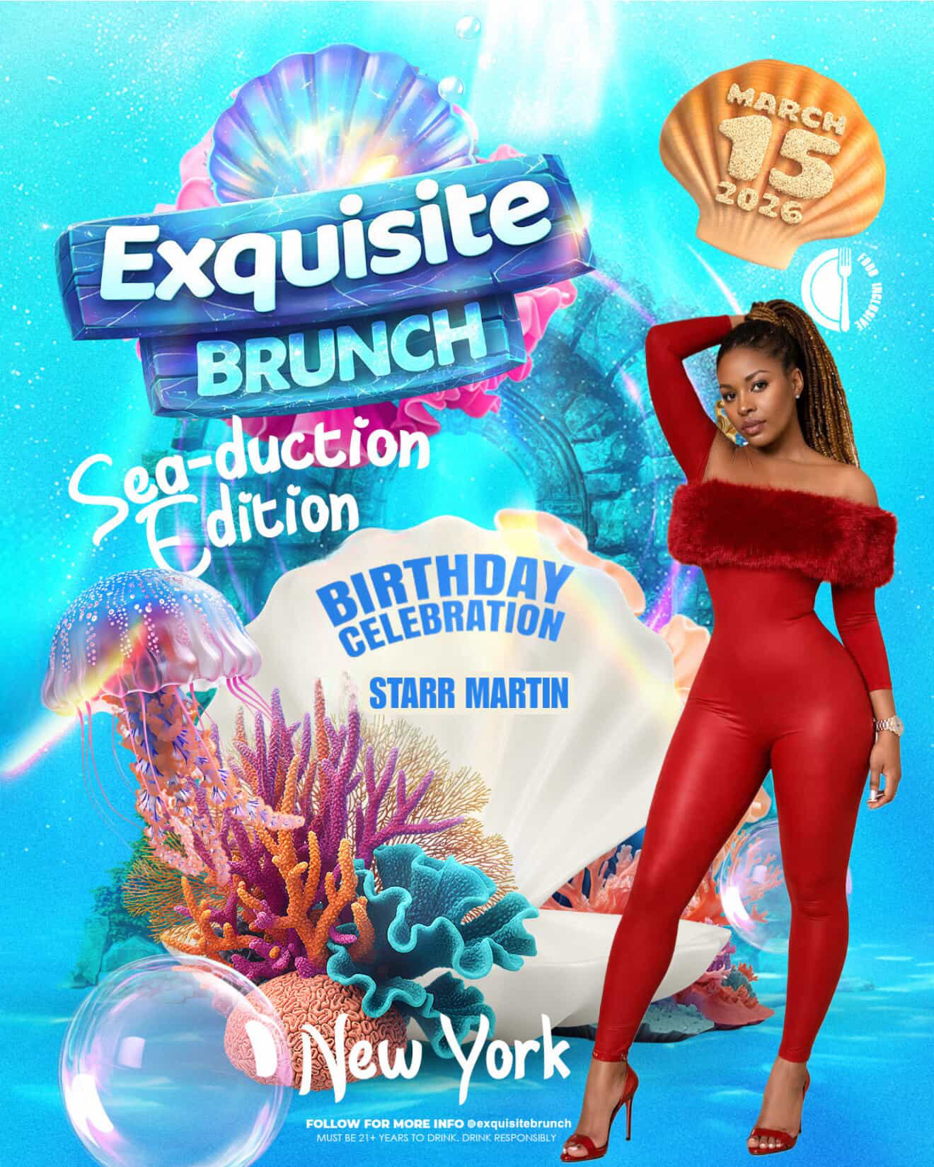 EXQUISITE BRUNCH — SEA-DUCTION EDITION flyer