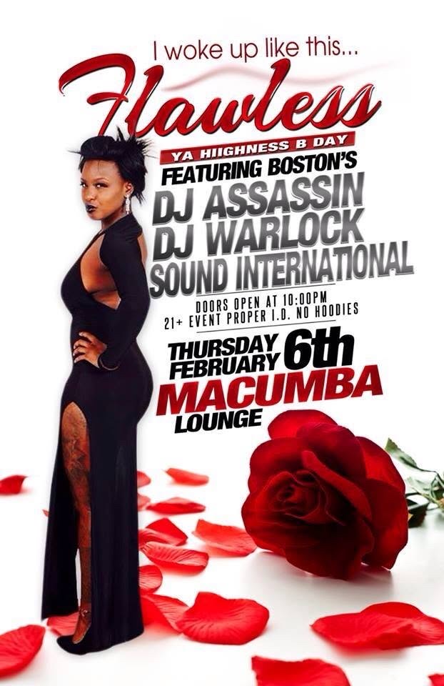 FLAWLESS — YA HIIGHNESS BIRTHDAY flyer