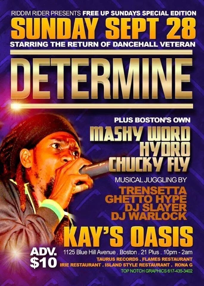 FREE UP SUNDAYS SPECIAL EDITION — DETERMINE flyer
