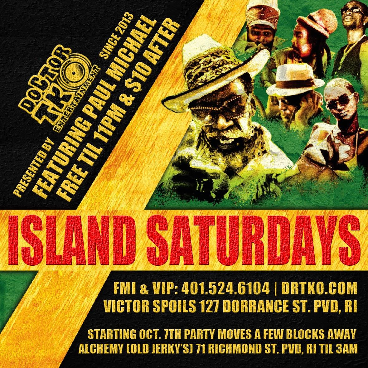 ISLAND SATURDAYS — SINCE 2013 flyer