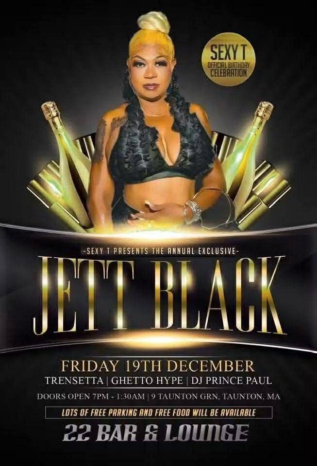 JETT BLACK — SEXY T'S OFFICIAL BIRTHDAY CELEBRATION flyer