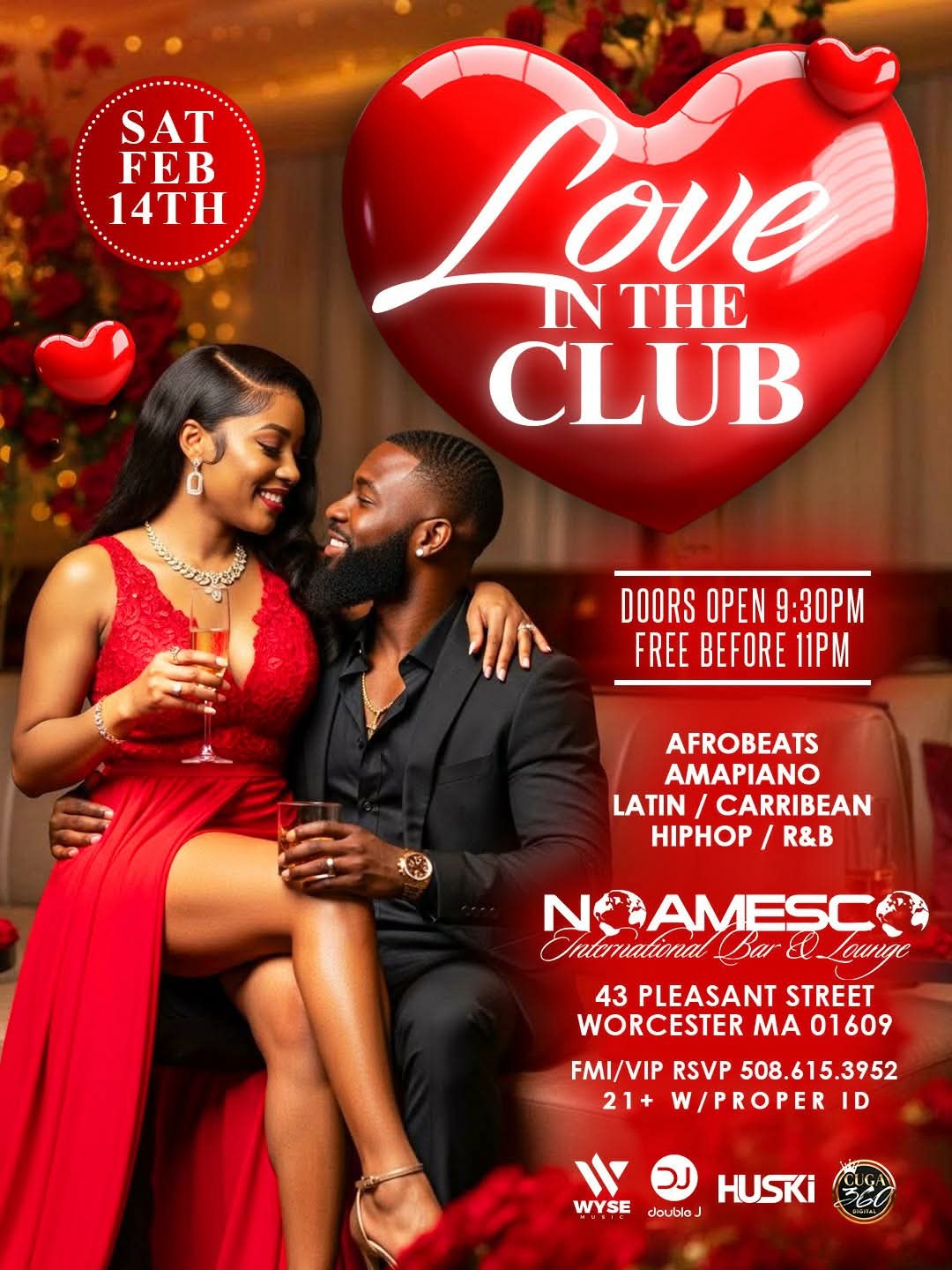 LOVE IN THE CLUB flyer