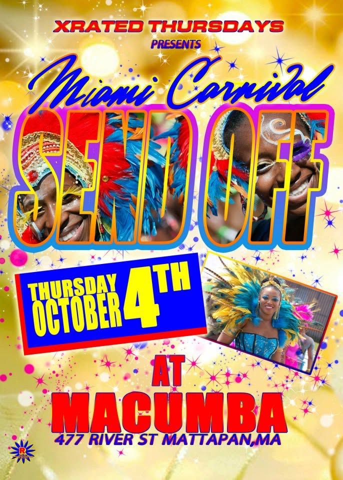 MIAMI CARNIVAL SEND OFF — X RATED flyer