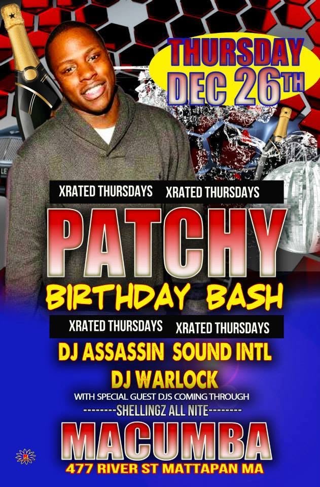 PATCHY BIRTHDAY BASH flyer