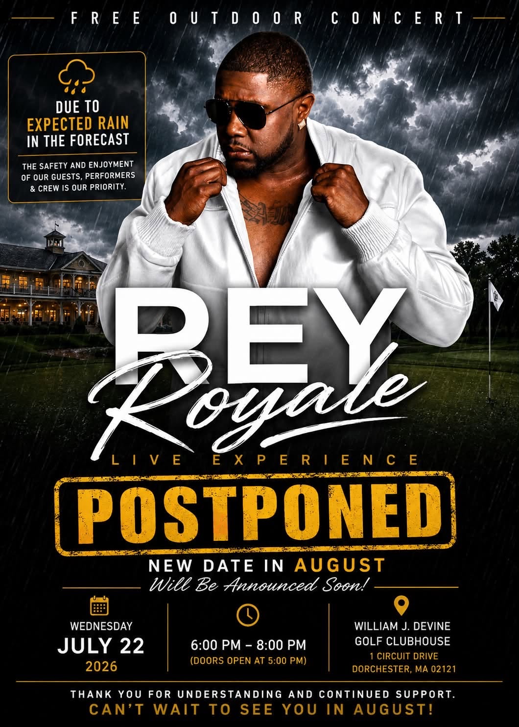 REY ROYALE — LIVE EXPERIENCE (POSTPONED) flyer