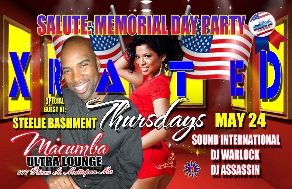 SALUTE — MEMORIAL DAY PARTY flyer