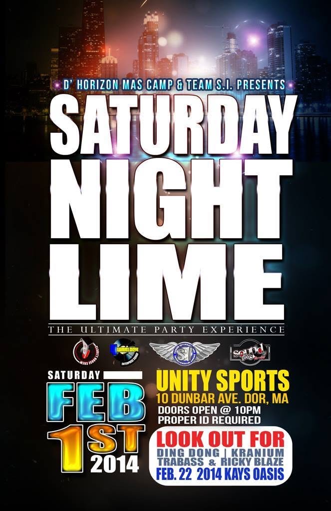 SATURDAY NIGHT LIME — THE ULTIMATE PARTY EXPERIENCE flyer