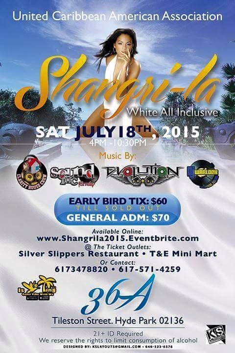 SHANGRI-LA — WHITE ALL INCLUSIVE flyer