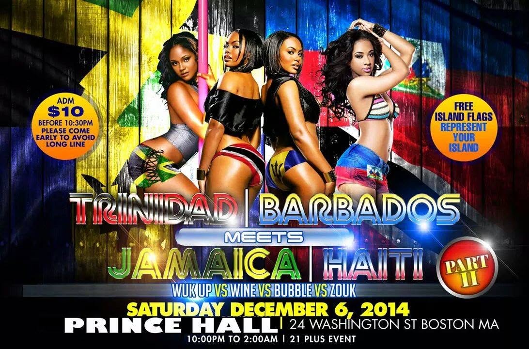 TRINIDAD BARBADOS MEETS JAMAICA HAITI PART II flyer
