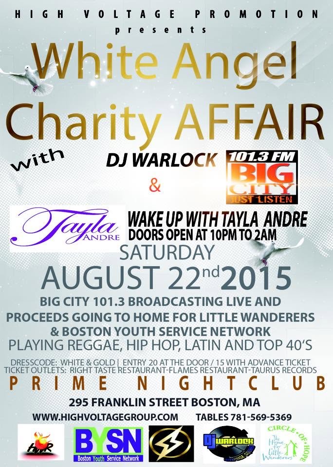 WHITE ANGEL CHARITY AFFAIR flyer